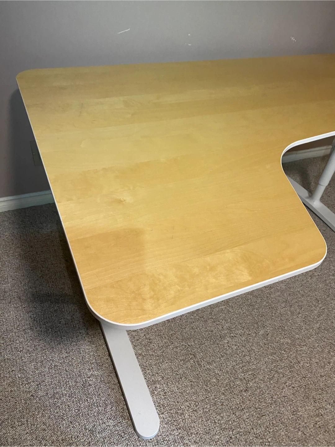 Ikea Corner Desk - Birch Top(delivery available) - photo 2