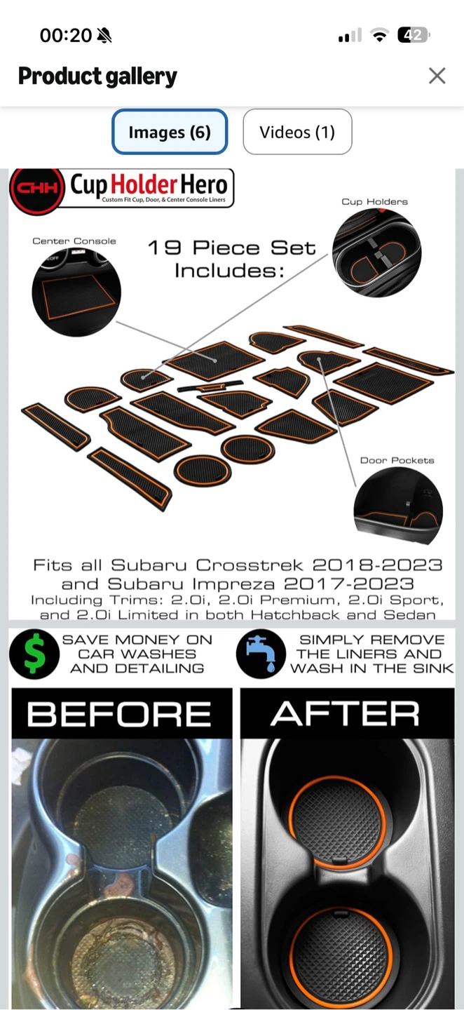 Car cup holder inserts - photo 3