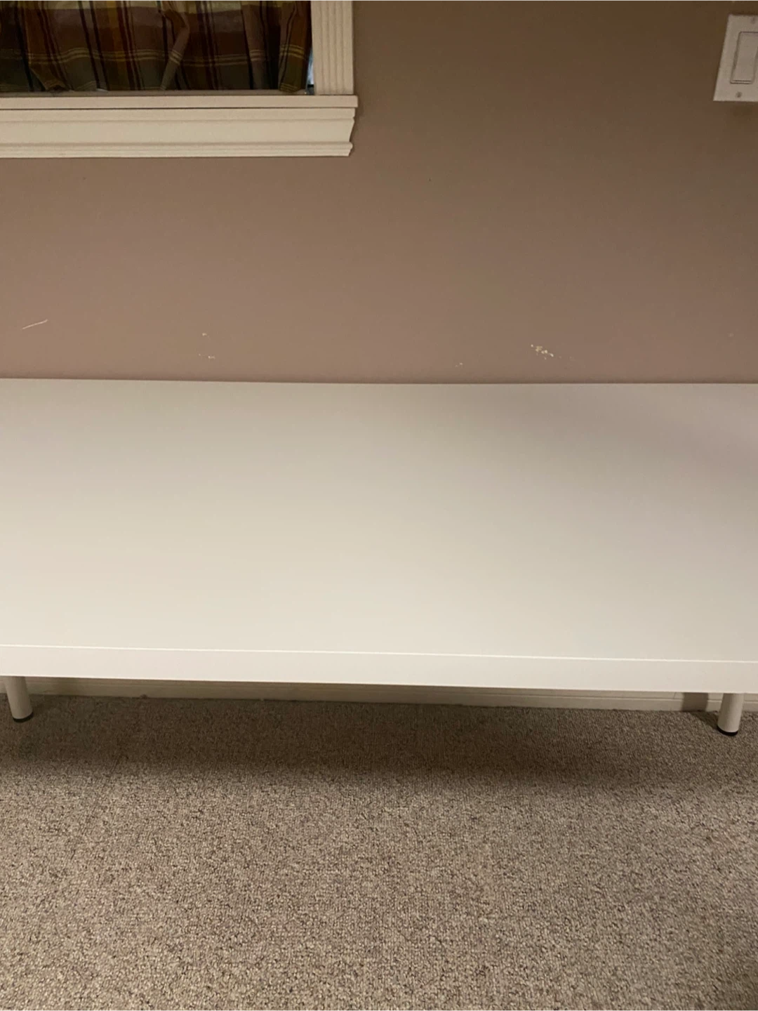 white ikea desk(delivery available) - photo 3