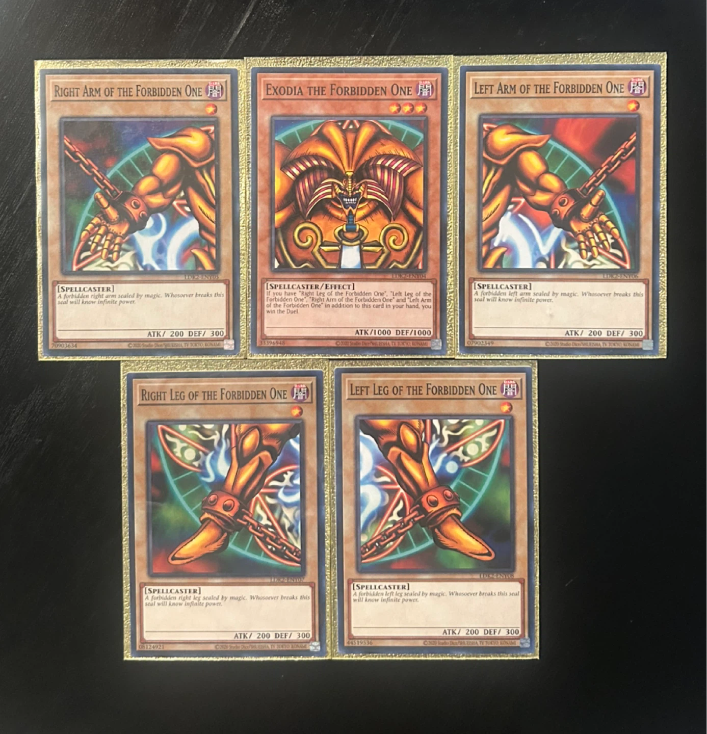 Yu-Gi-Oh! Exodia The Forbidden One Complete Set