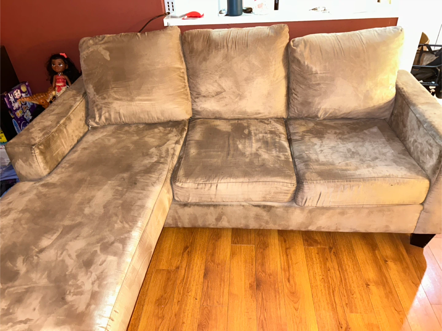 Taupe Sectional Sofa - photo 2