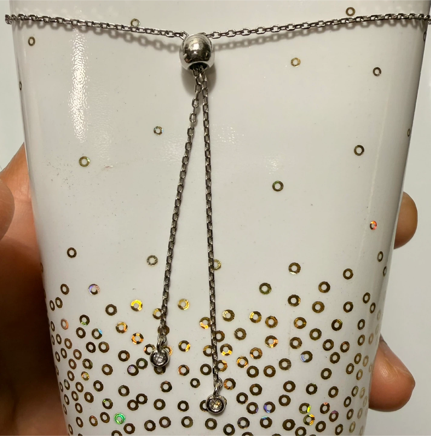 Lovely Celestial Focal Point Adjustable Silver Bracelet - photo 2