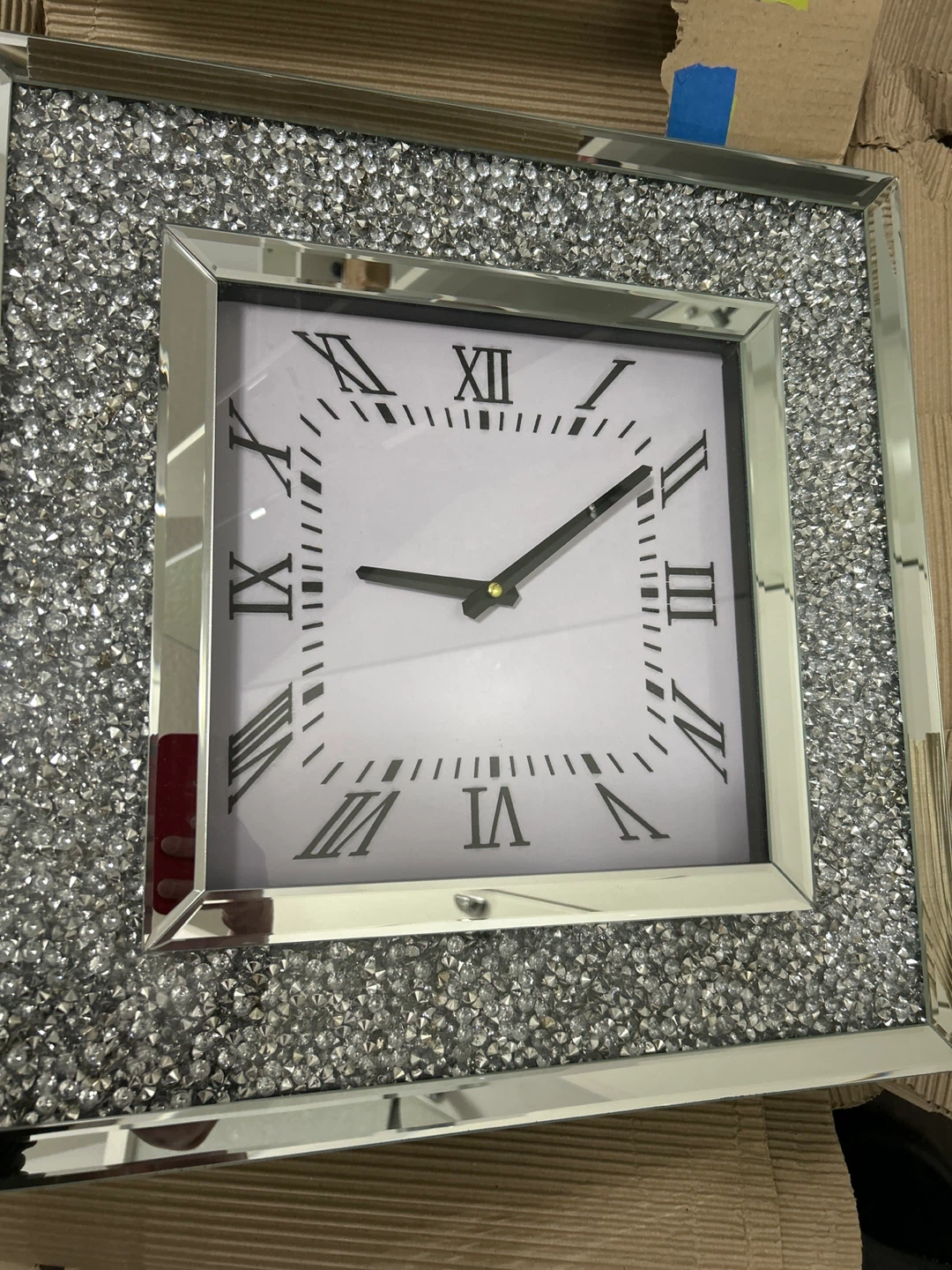 Crushed Crystal Wall Clock