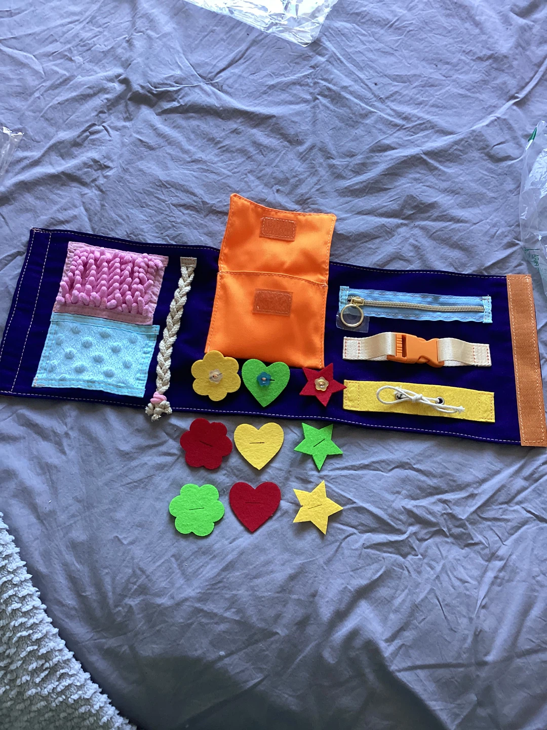 Sensory Busy Board ideal for Fine Motor Skills, Sensory Mat