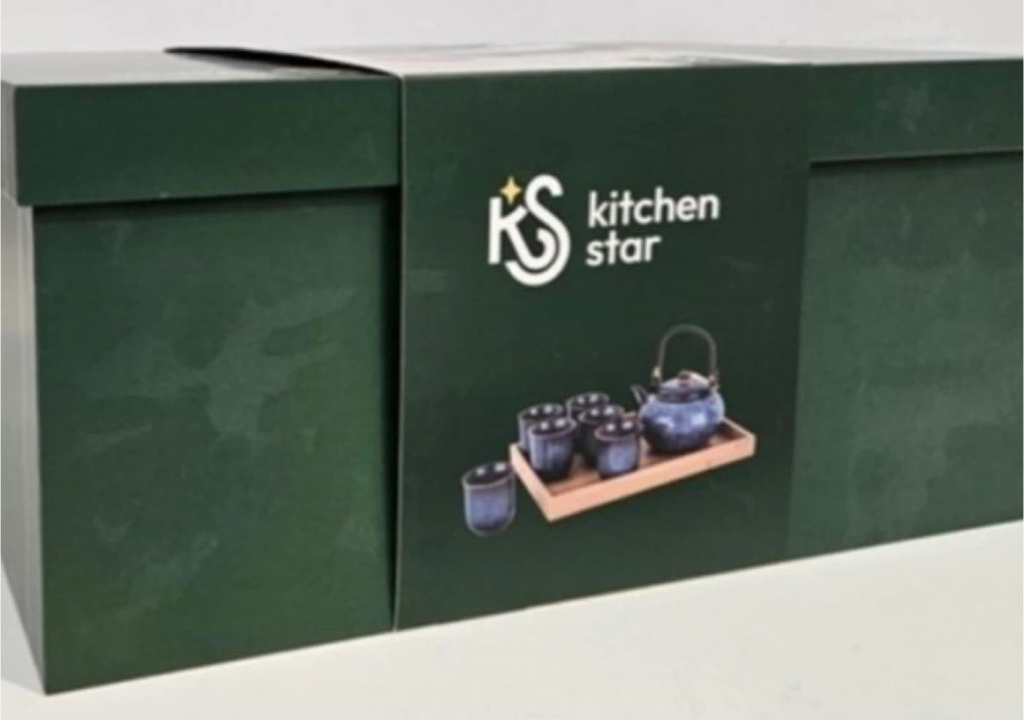 Kitchen Star 9-Piece Tea Set with Bamboo Tray - photo 3