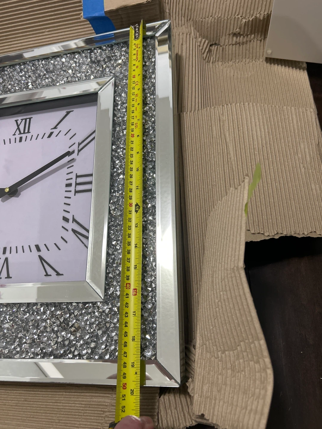 Crushed Crystal Wall Clock - photo 2