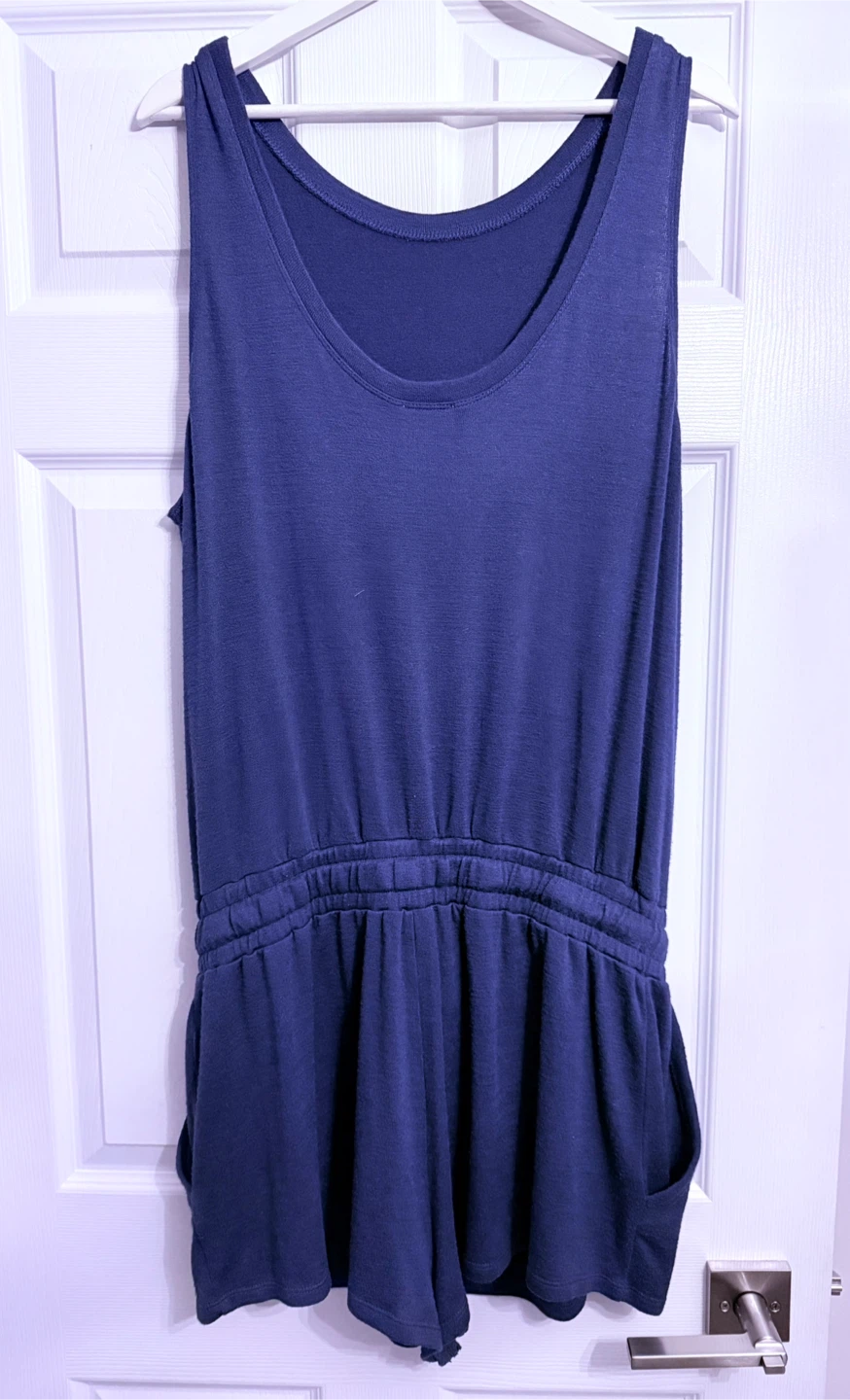 Wilfred Free 'Izabel' Tie-Waist Romper in Navy Blue - photo 4