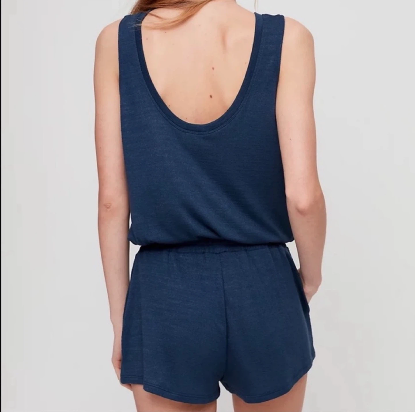 Wilfred Free 'Izabel' Tie-Waist Romper in Navy Blue - photo 2
