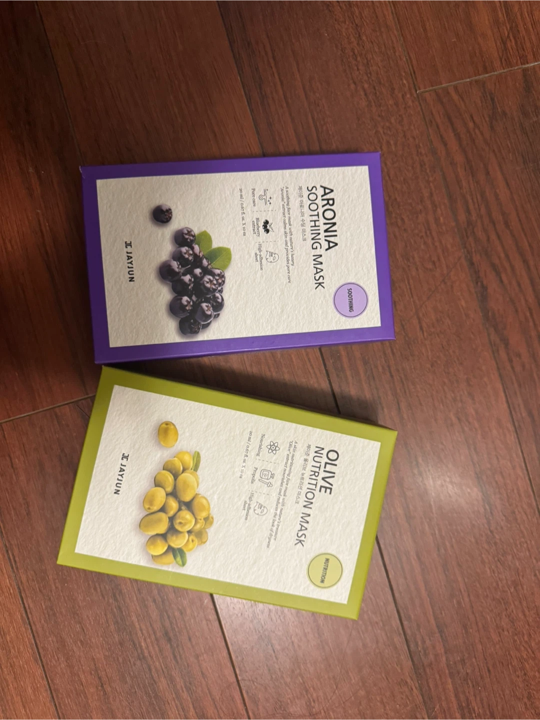 JayJun Aronia Soothing Mask & Olive Nutrition Mask Set