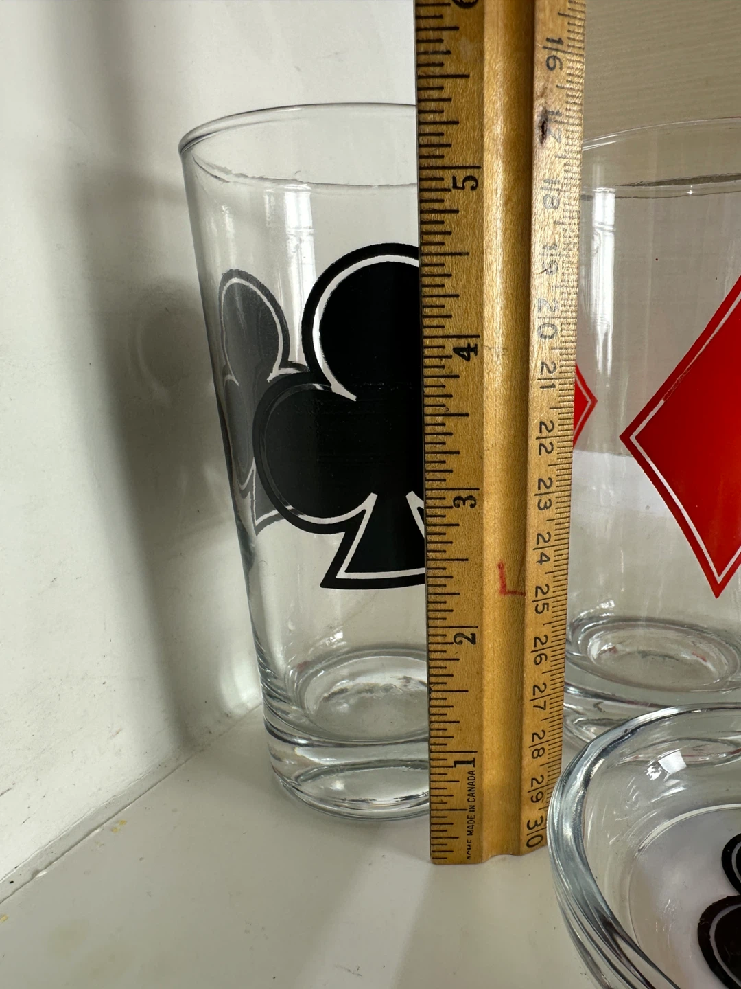 Casino themed glass set with poker suits and dice - photo 5