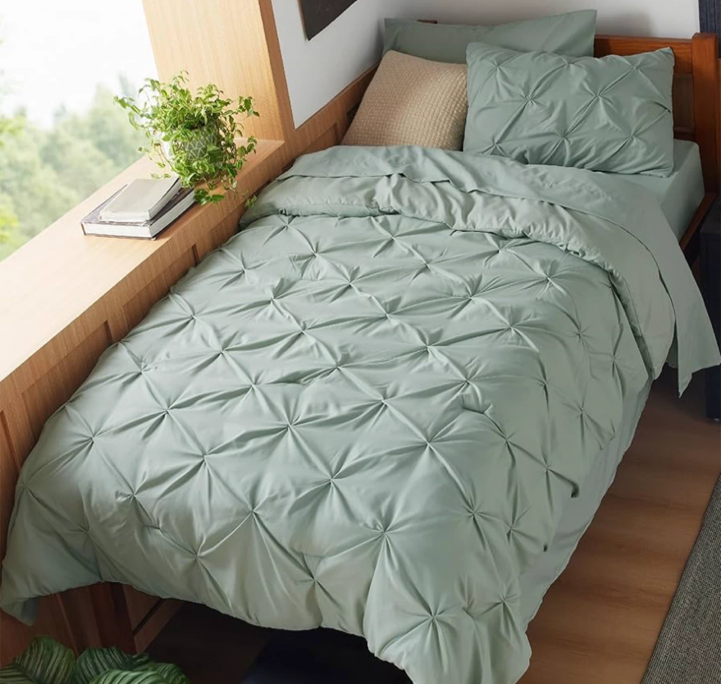 5 Pieces Bedsure Twin XL Comforter Set-Bedding Set
