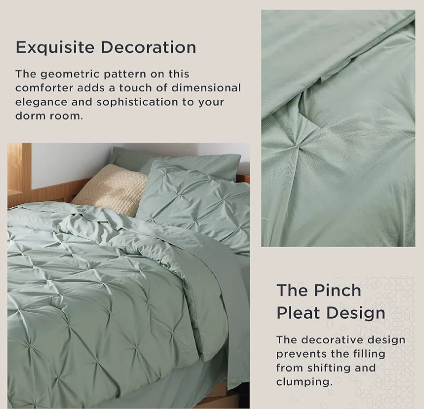 5 Pieces Bedsure Twin XL Comforter Set-Bedding Set - photo 3