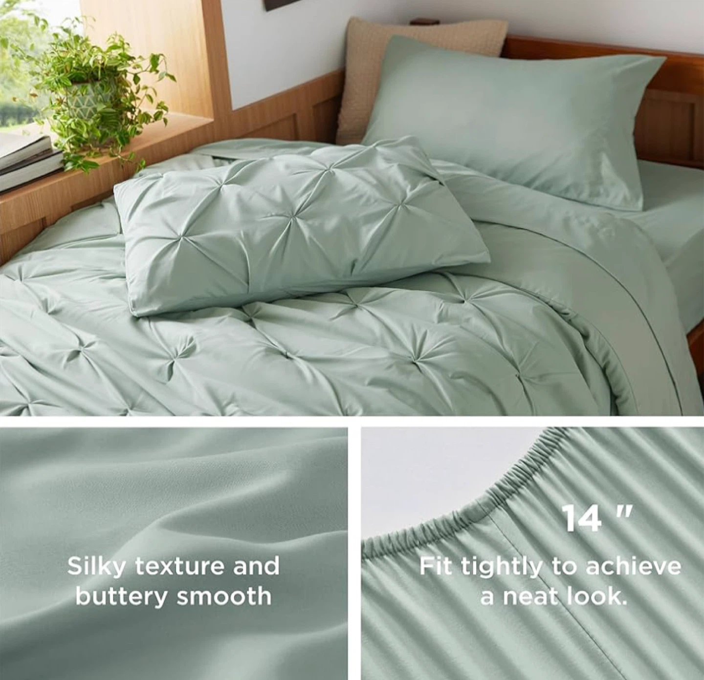 5 Pieces Bedsure Twin XL Comforter Set-Bedding Set - photo 4