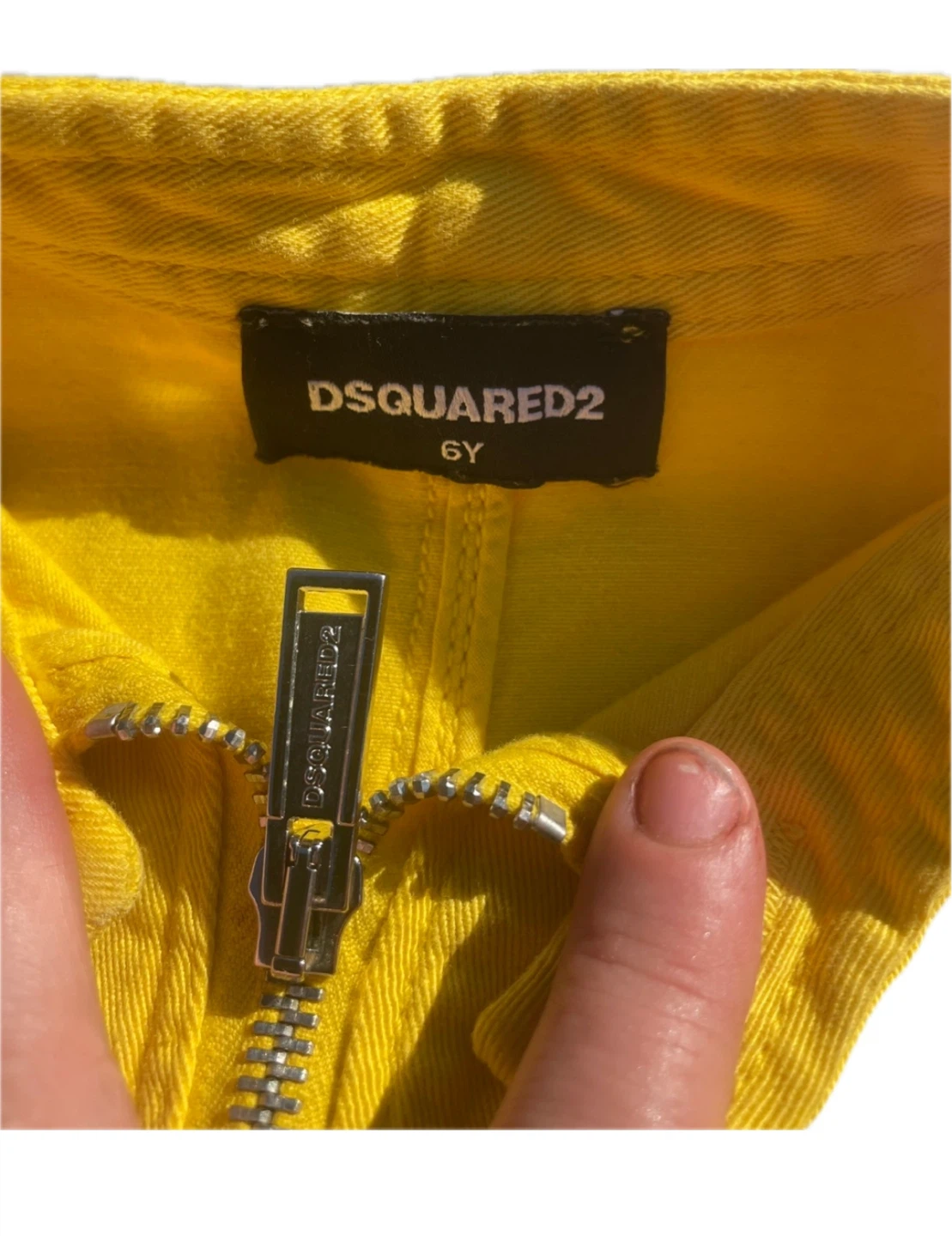 DSQUARED2 Yellow Sleeveless Dress with Belt - 6Y - photo 2
