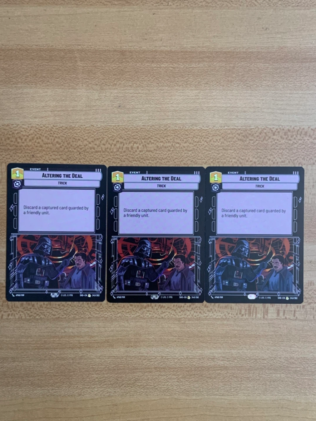 Star Wars Unlimited Cards Lot – 6 Rare Cards