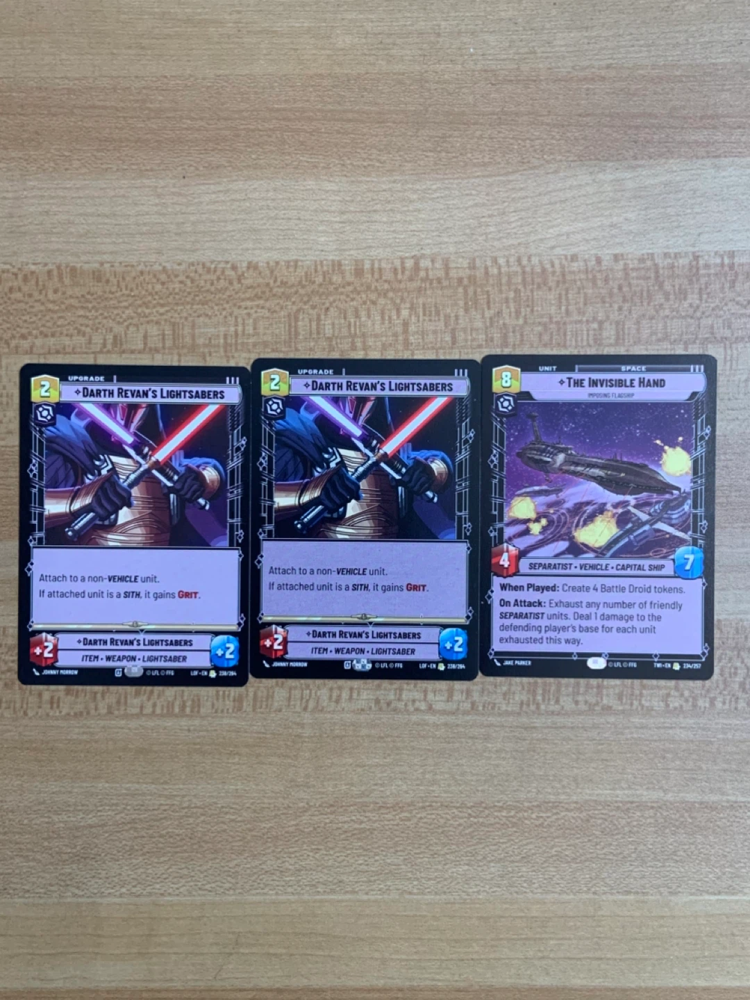 Star Wars Unlimited Cards Lot – 6 Rare Cards - photo 2
