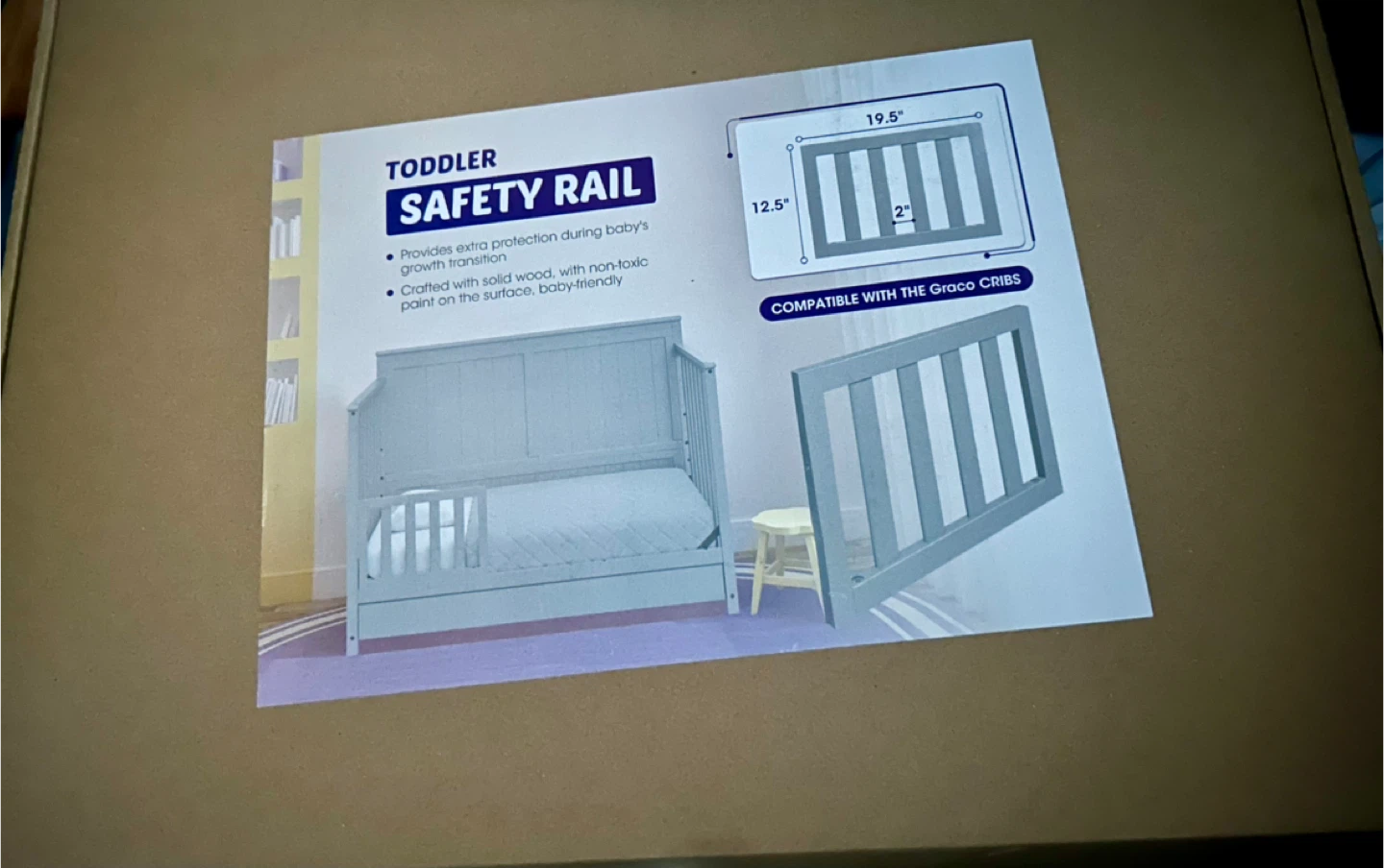 Graco Toddler Safety Rail - Grey - photo 2