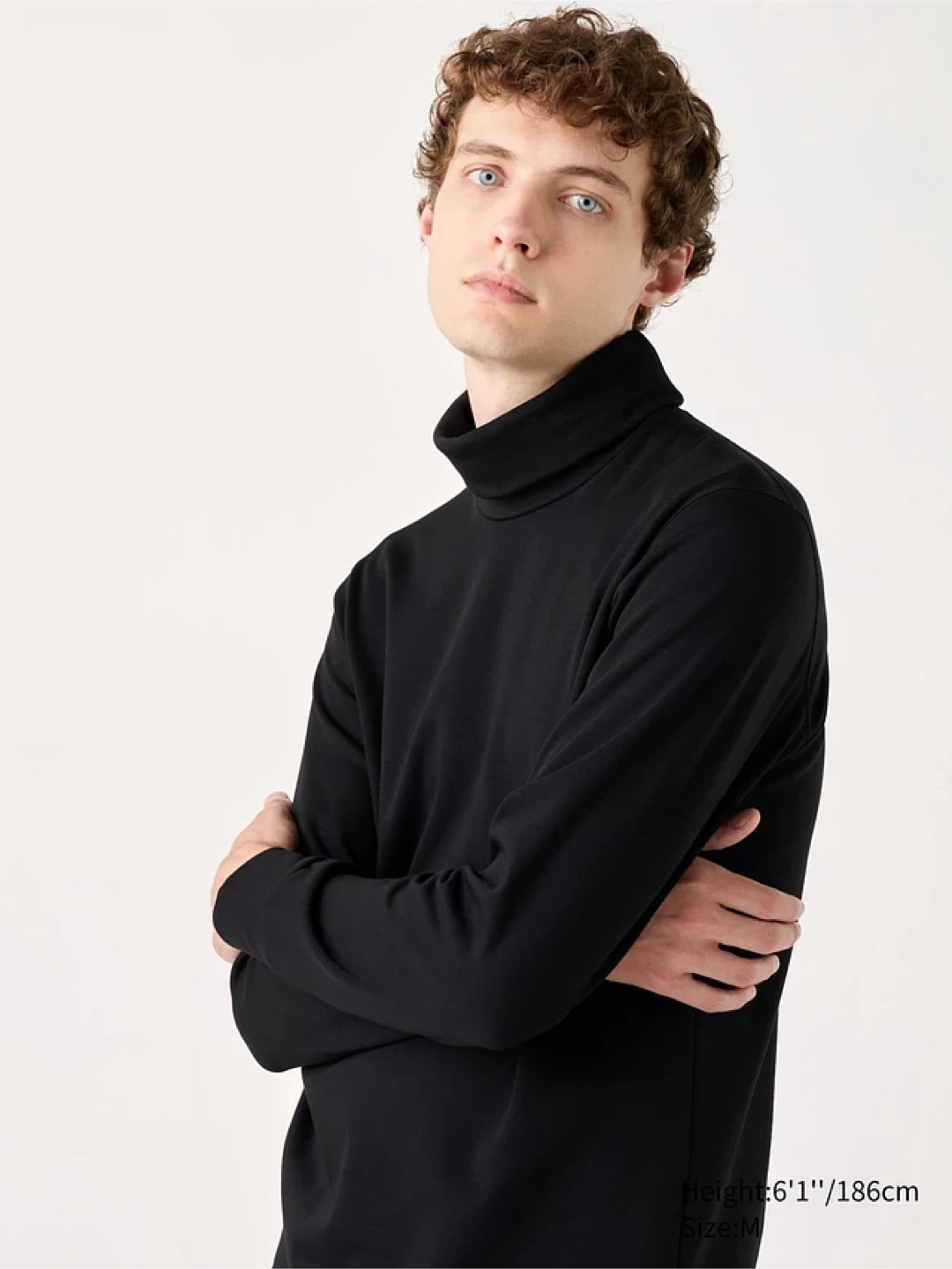 Black Long Sleeve Turtleneck Top - Size S/P