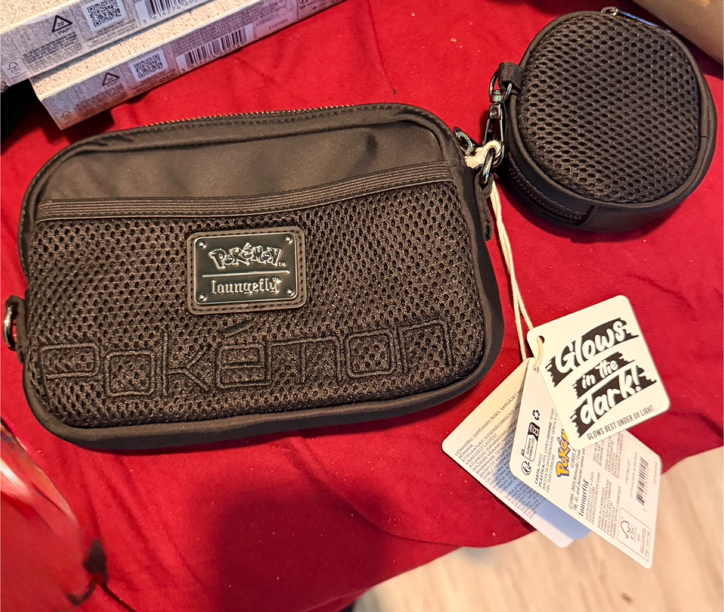 Loungefly Pokemon Glow in the Dark Pouch Set - photo 2