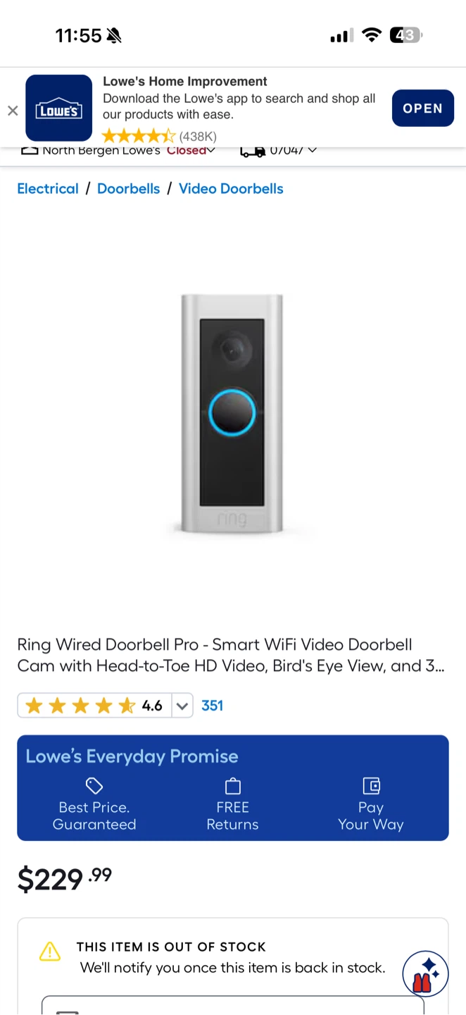 Ring Wired Doorbell Pro - photo 2