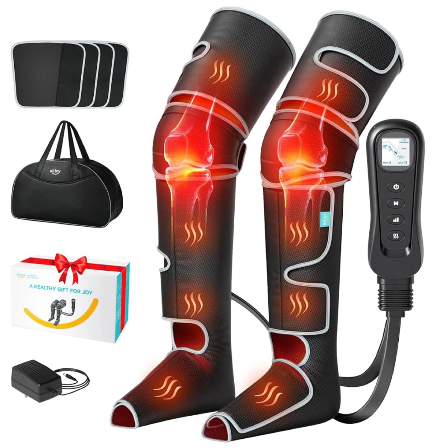 Alljoy Leg Massager Compression Air Massager with Heat