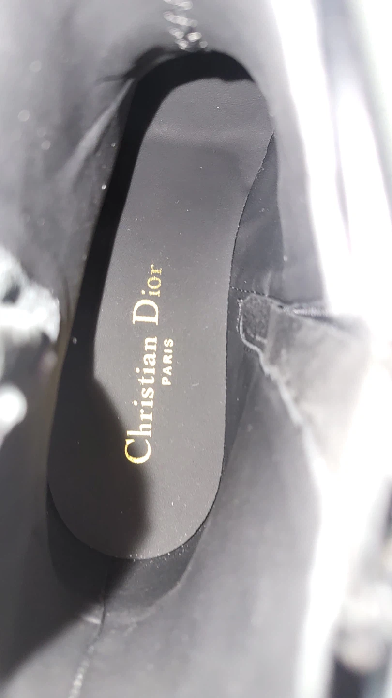 Christian Dior Black Patent Leather Boots - photo 2