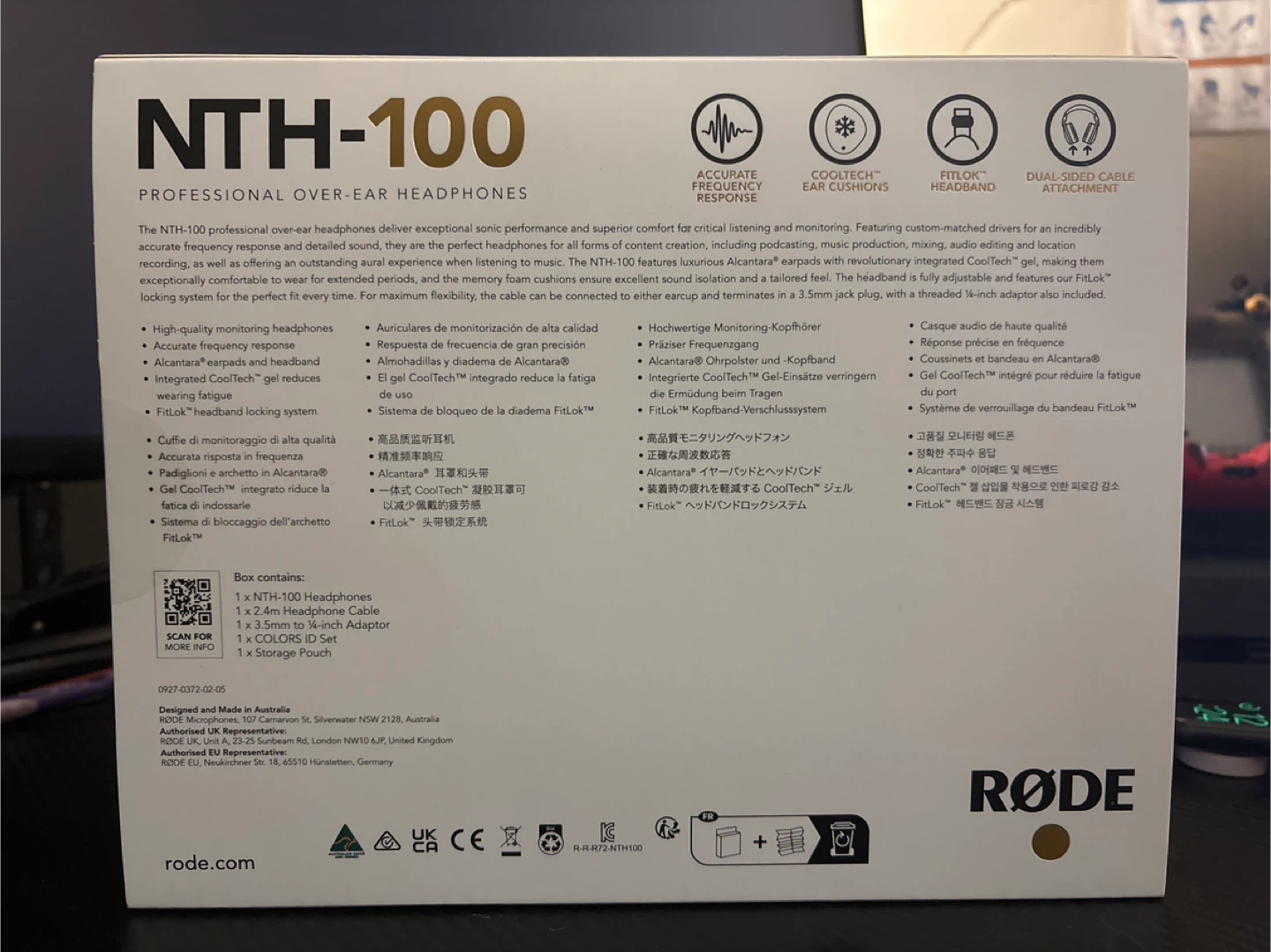 RØDE NTH-100 Professional Studio Headphones (Sealed) - photo 4