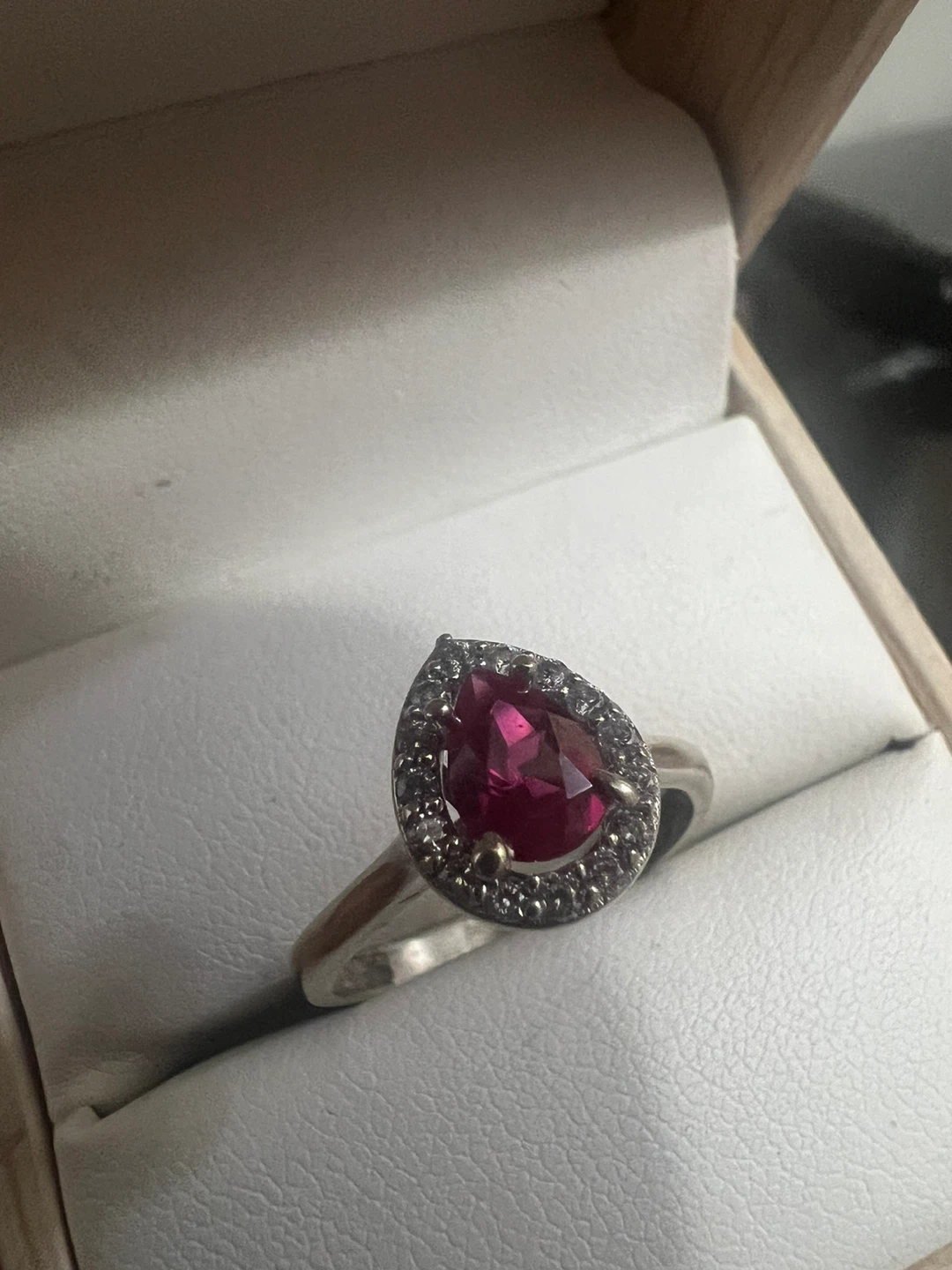10 k lab ruby ring - photo 2