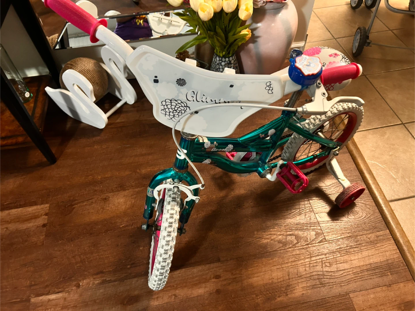 Kids Teal 'Glimmer' Training Bike - photo 2