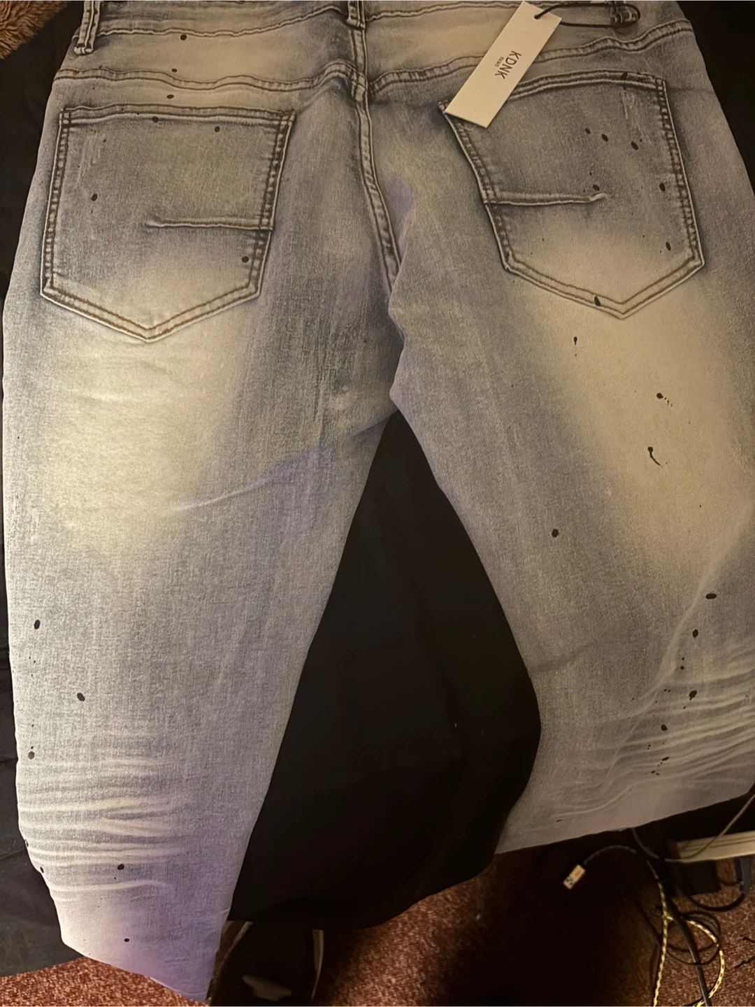KONK Distressed Patchwork Jeans - photo 2