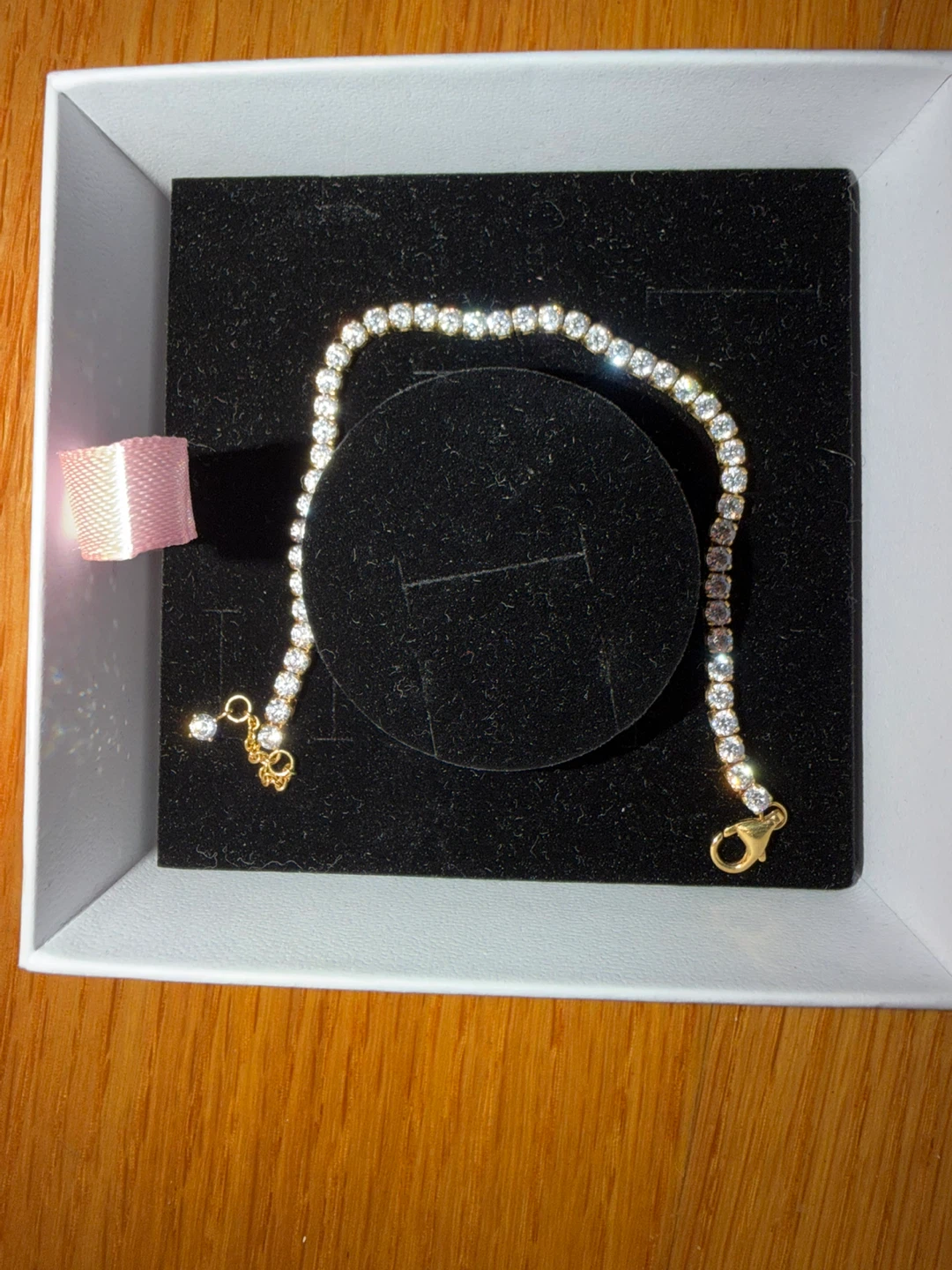 Pandora Sparkling Bold Tennis Bracelet 14k Gold Plating - photo 2