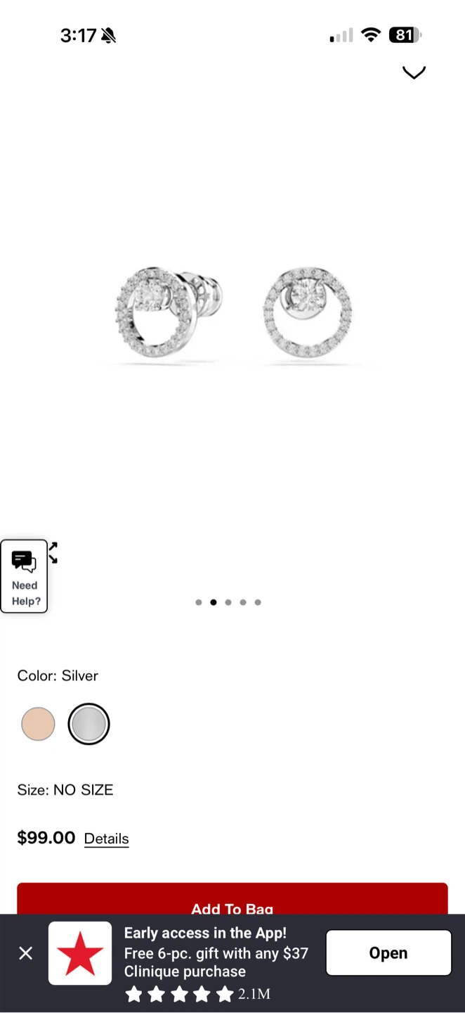 Swarovski Circle Earrings - photo 2