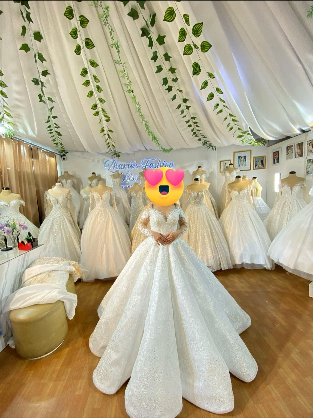 Princess Ball Gown Wedding Dress – Worn Once 🤍