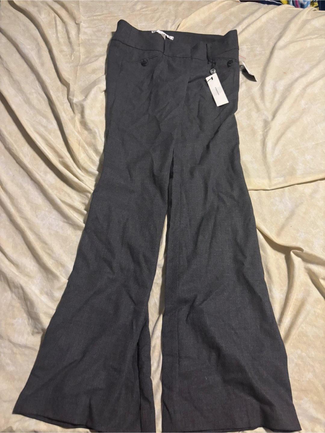 Dynamite Grey Plaid Bootcut Pants - Size 5
