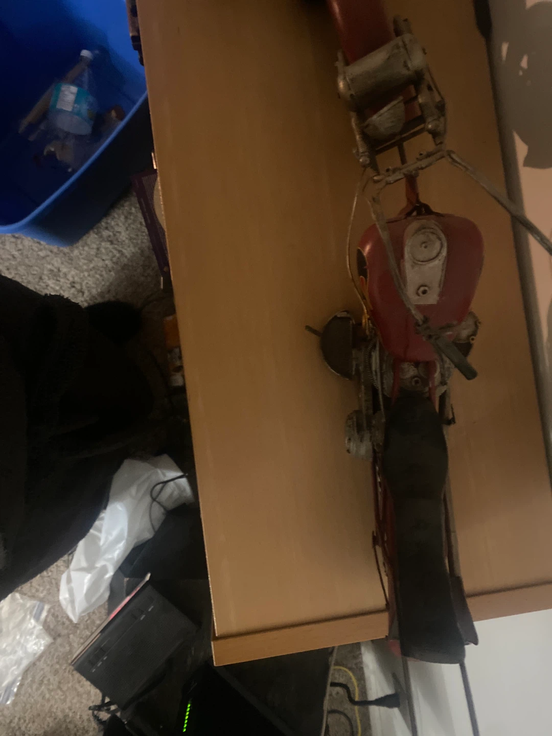 Red Metal Motorcycle Model - photo 3