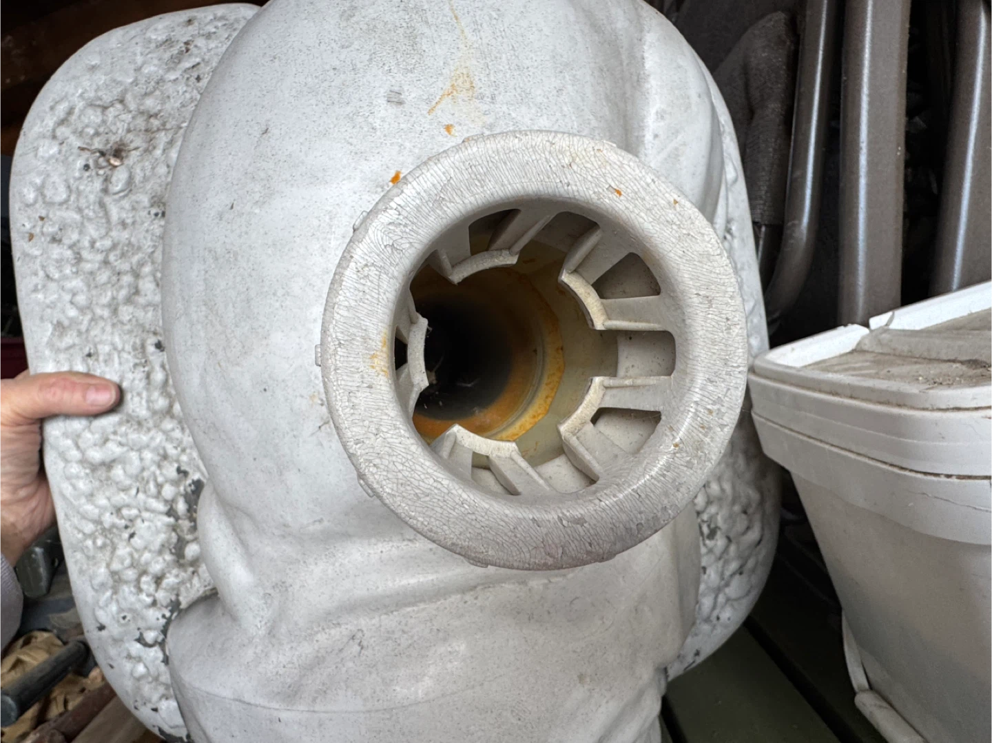 White Dog Shaped Umbrella Stand - photo 5