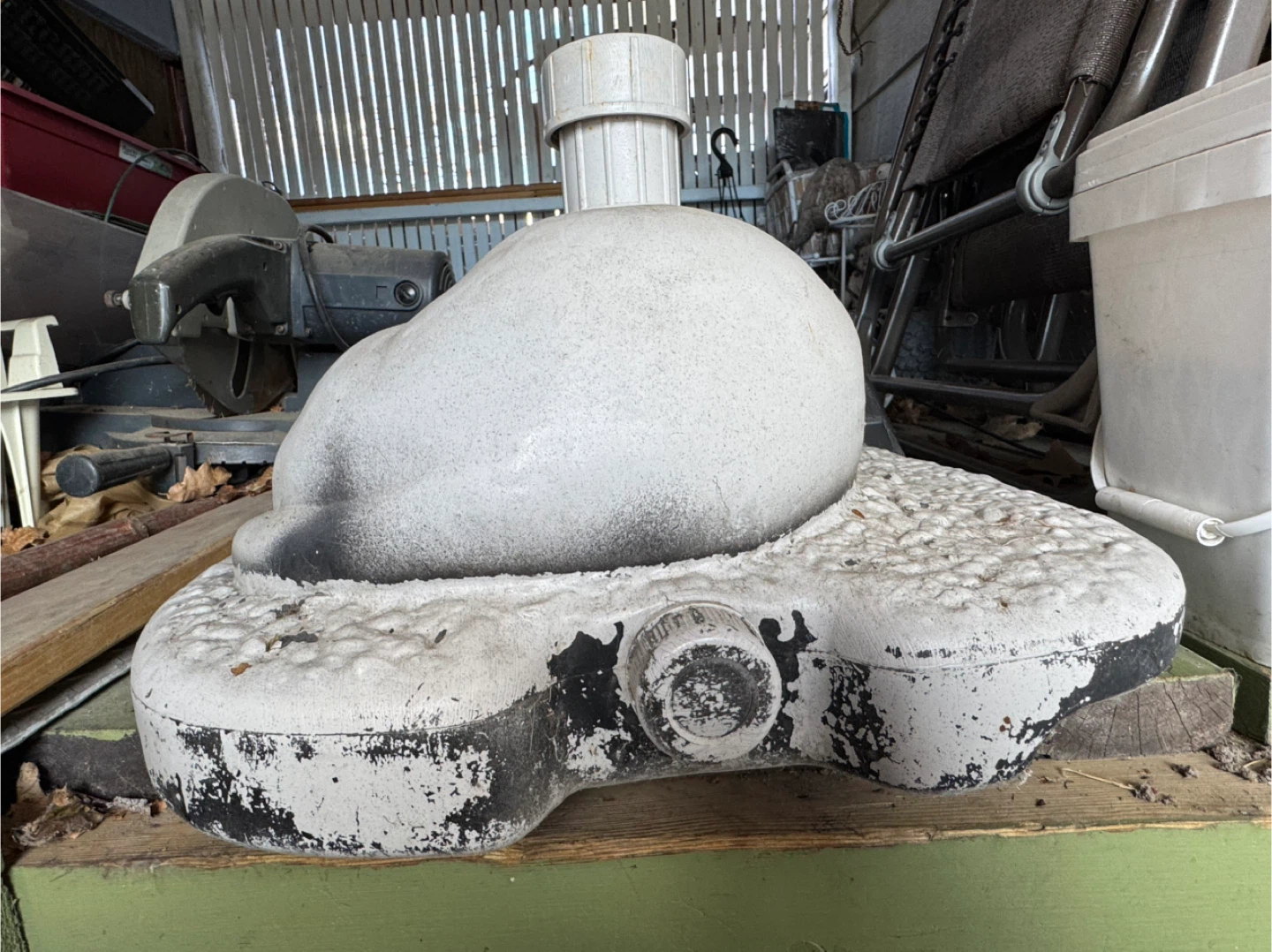 White Dog Shaped Umbrella Stand - photo 4