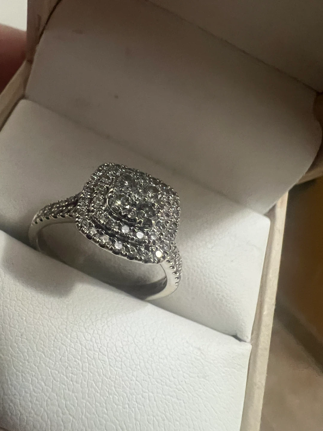 Michael Hill 10K White Gold Diamond Ring - photo 2