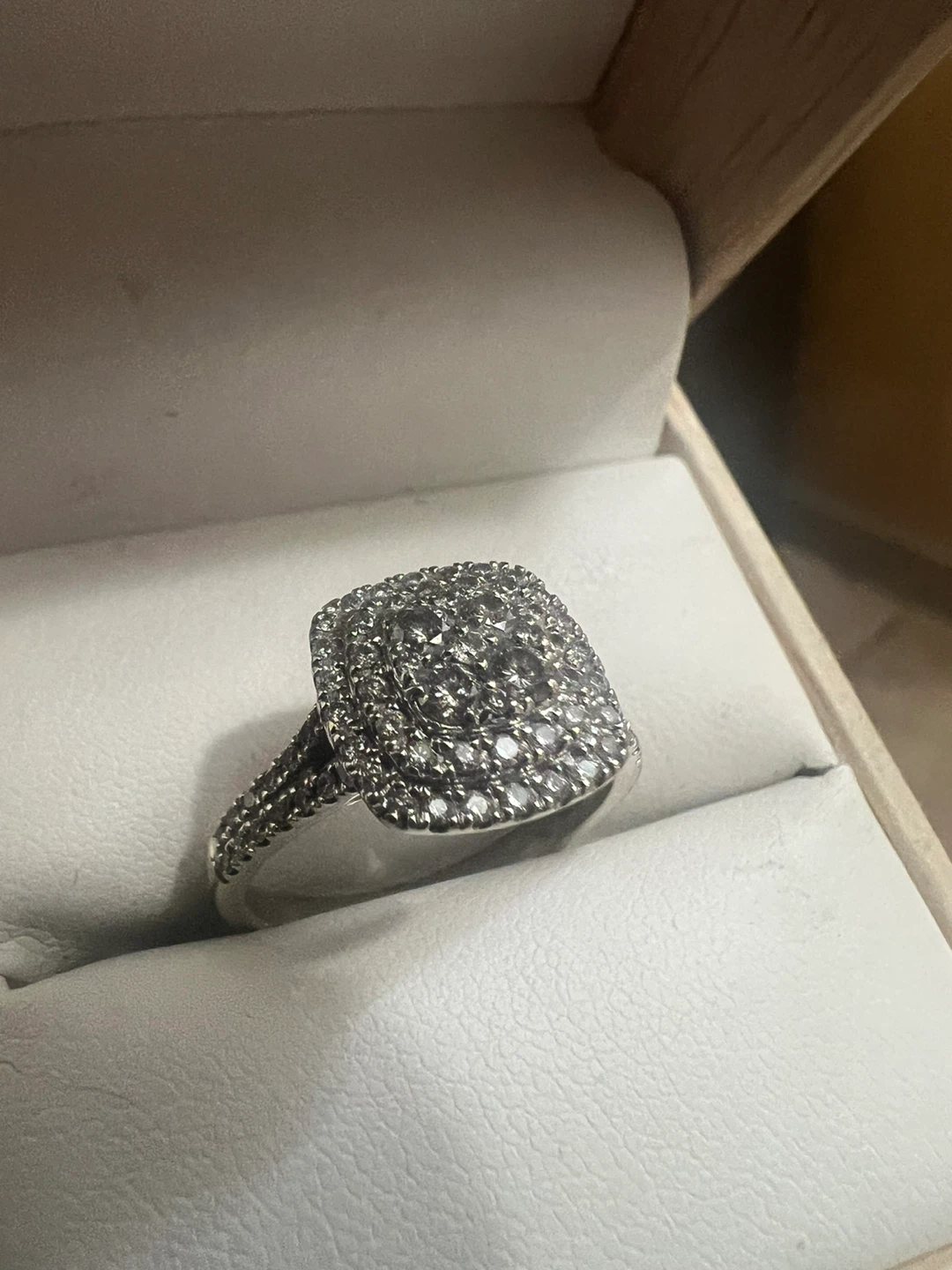 Michael Hill 10K White Gold Diamond Ring - photo 3