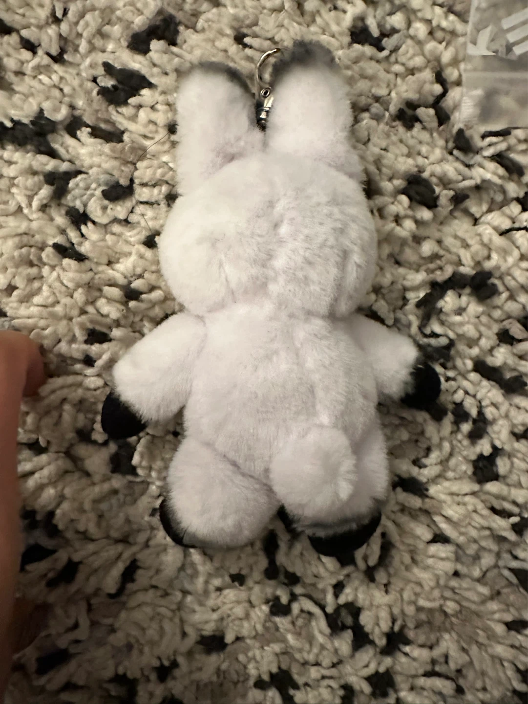 Plush bunny keychain - photo 3
