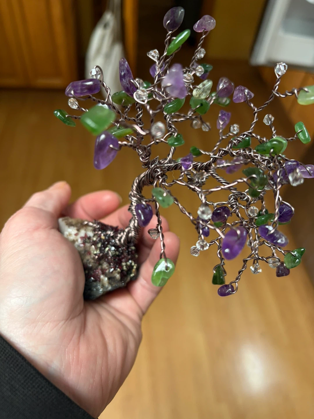 Handmade Crystal Gemstone Tree - photo 2