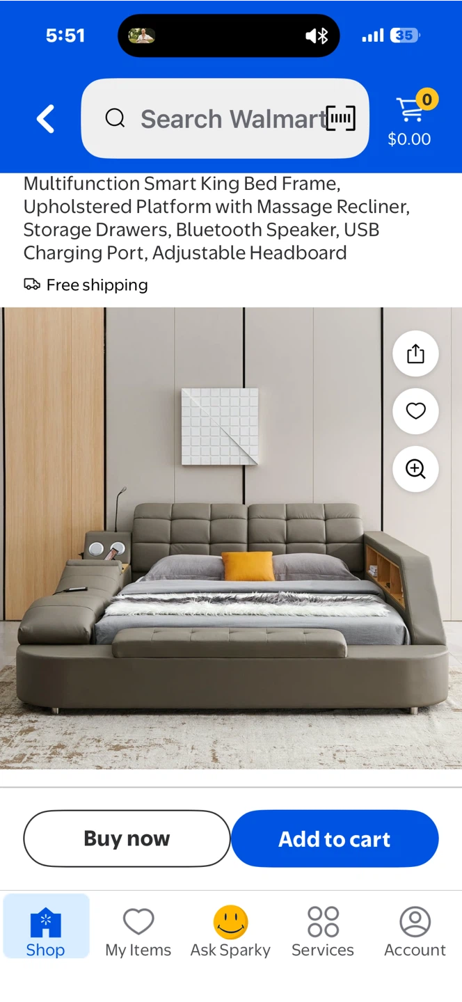 Multifunction Smart King Bed Frame - photo 5