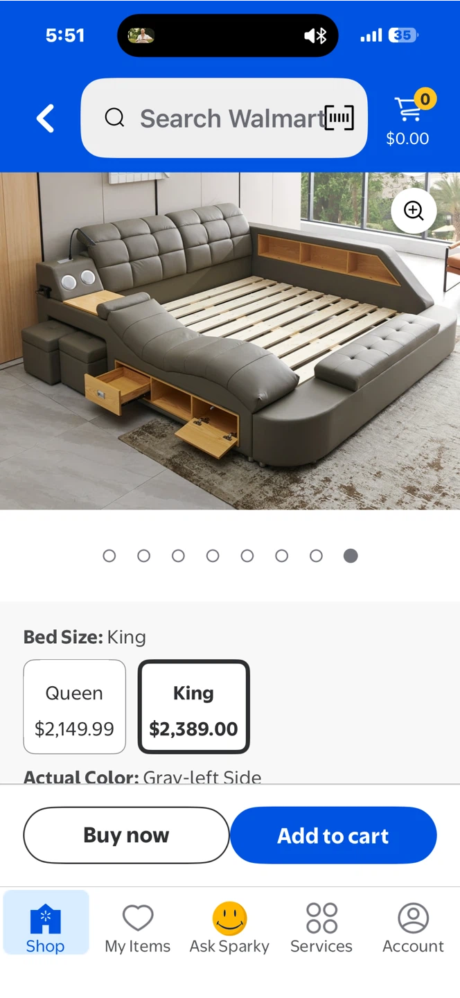 Multifunction Smart King Bed Frame