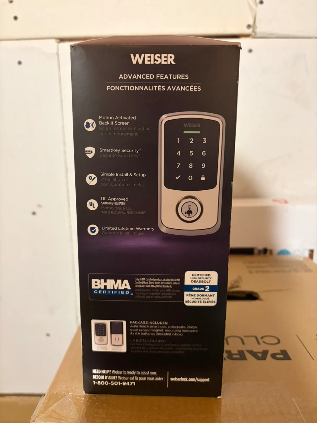 Weiser Aura Reach Bluetooth & Matter Enabled Smart Lock BNIB - photo 4