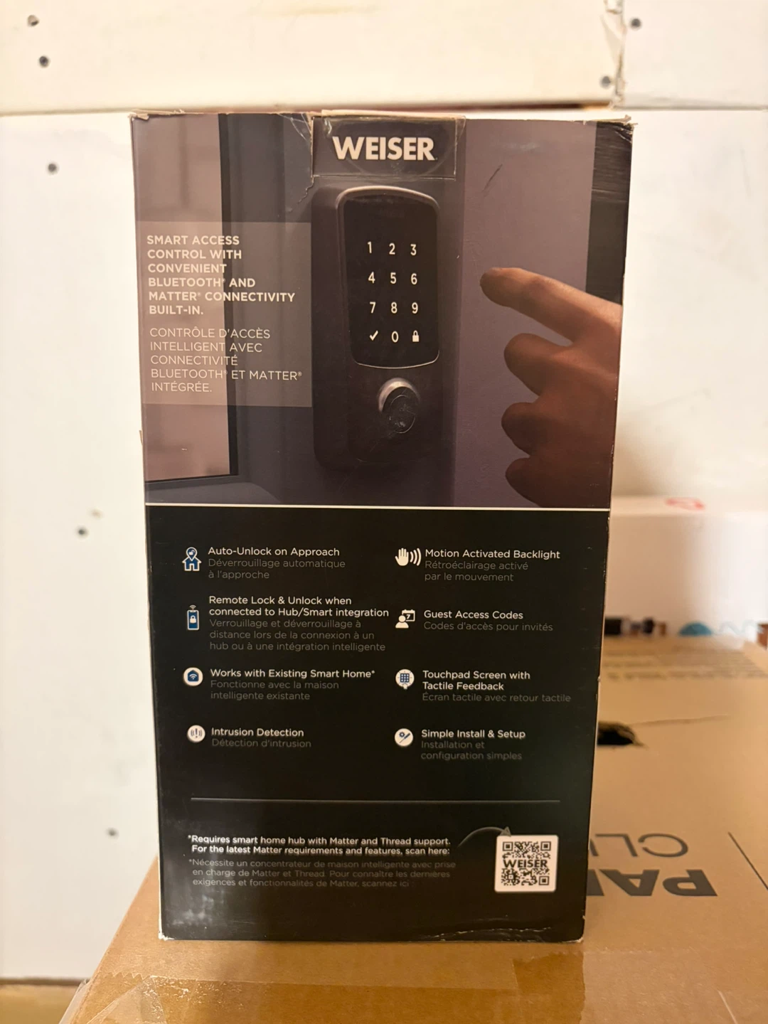 Weiser Aura Reach Bluetooth & Matter Enabled Smart Lock BNIB - photo 3