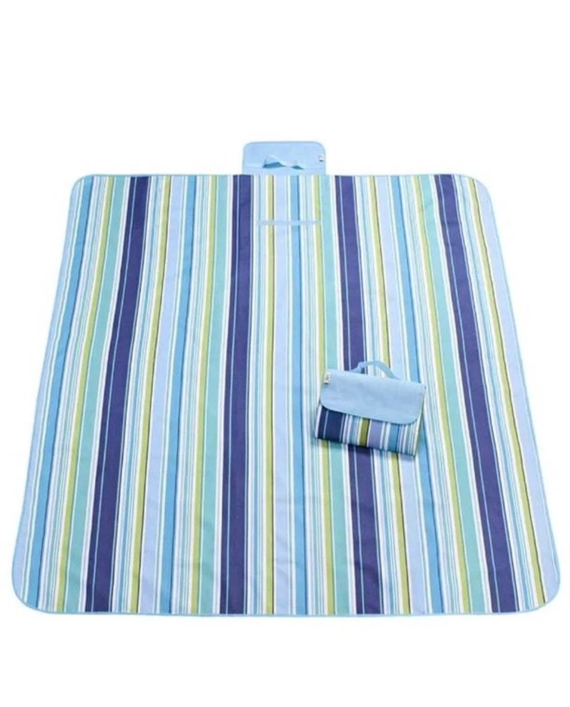 Striped Picnic Blanket with Handle - photo 4