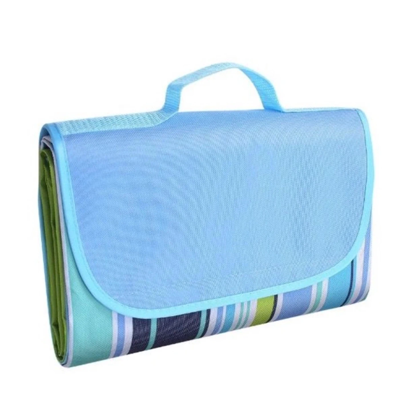 Striped Picnic Blanket with Handle