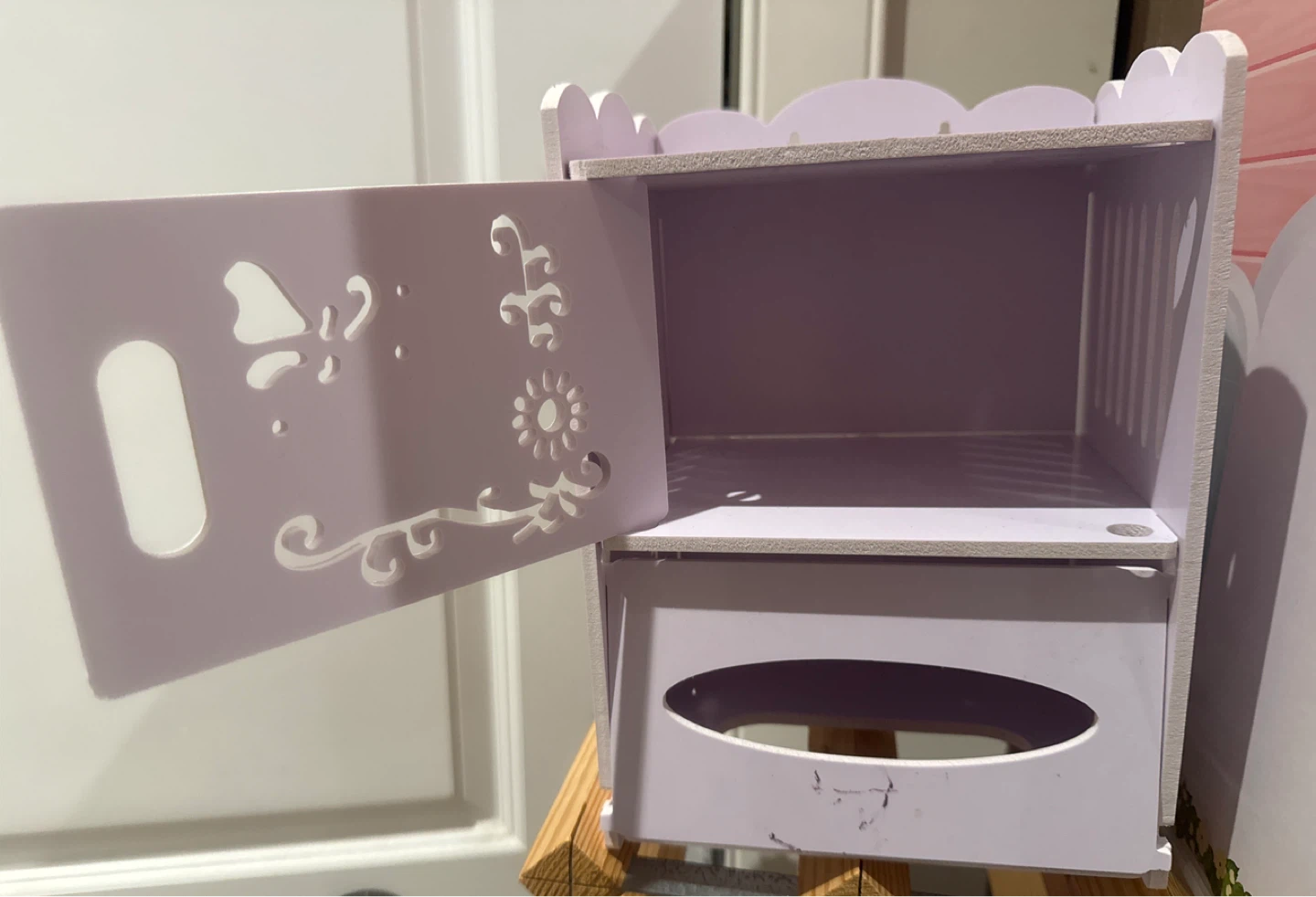 Lavender Two-Tiered Storage Organizer with Drawer - photo 2