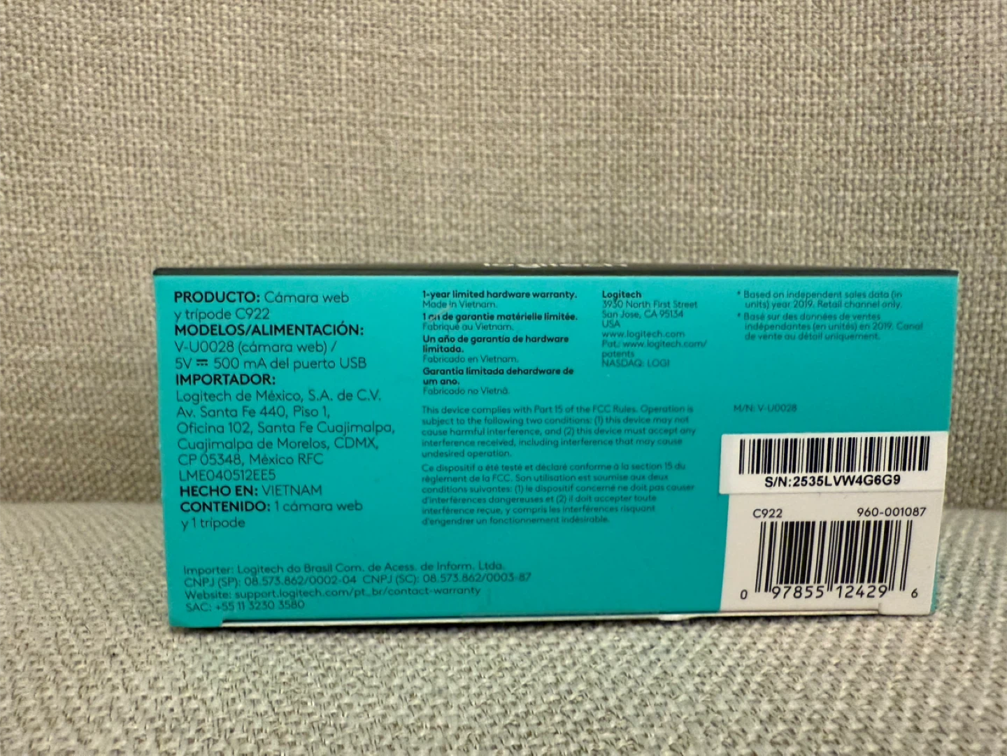 Logitech C922 Pro HD Stream Webcam with Tripod BNIB - photo 4