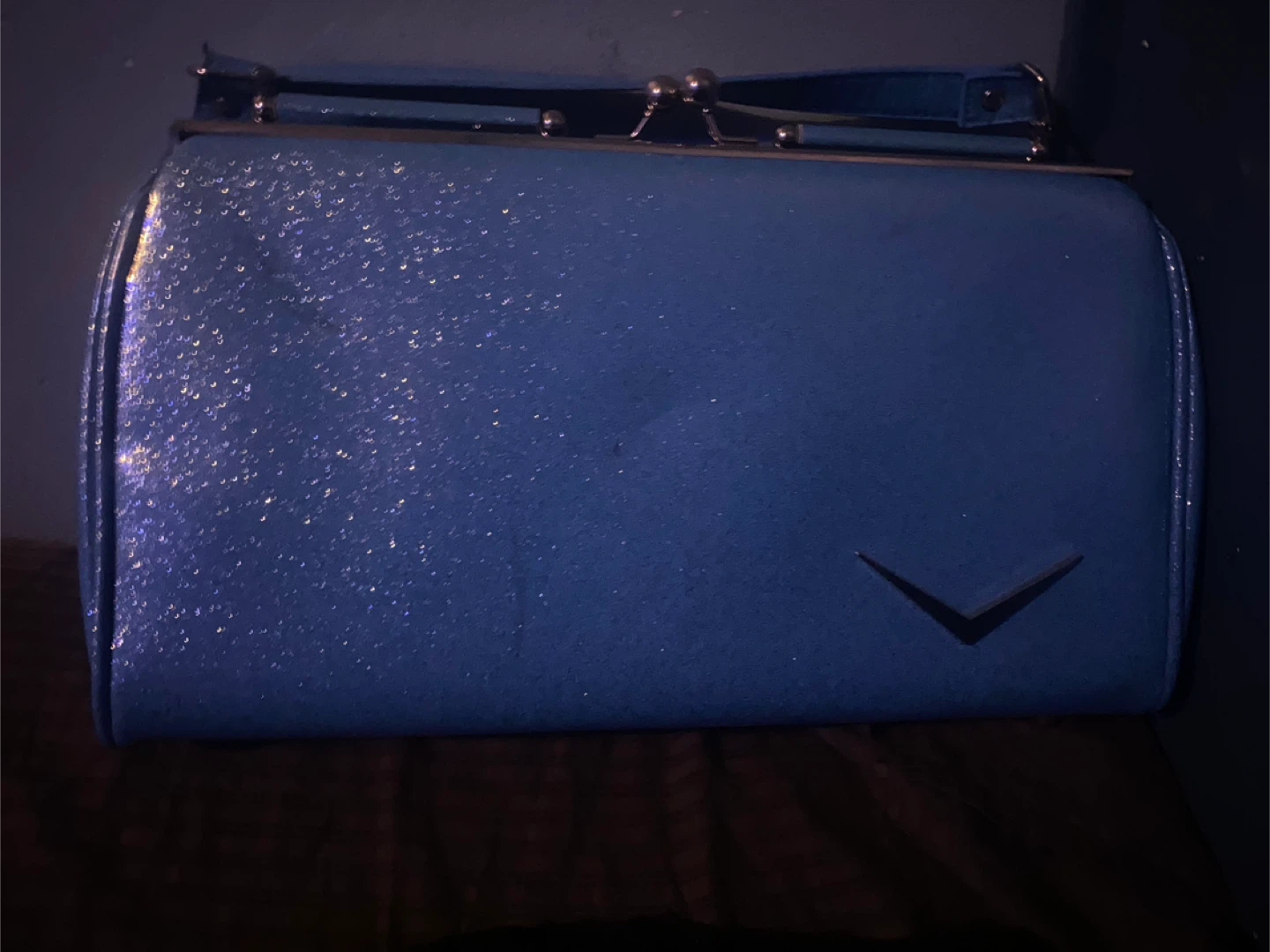 Blue Sparkle Clutch Purse